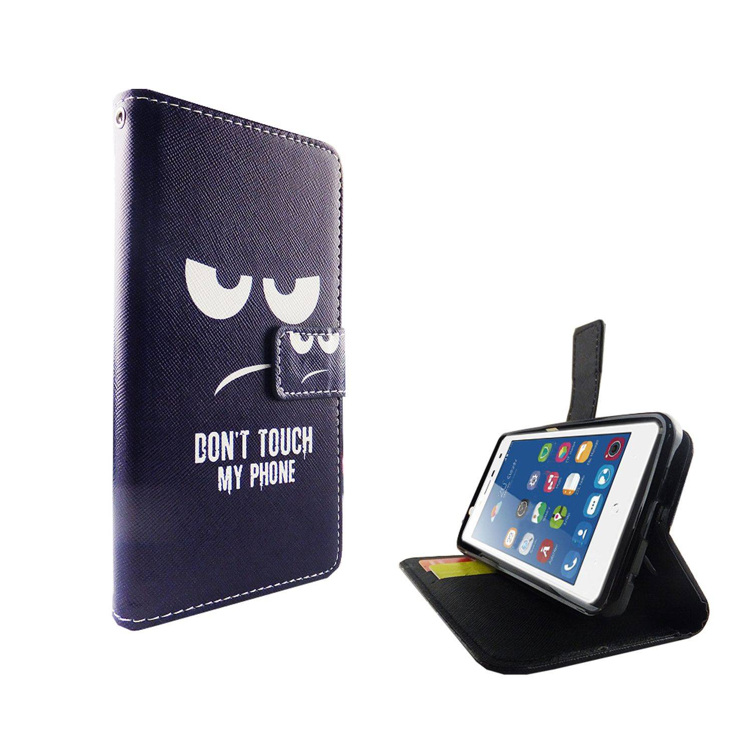 ZTE Blade L7 Handyhülle Bookcover Blau
