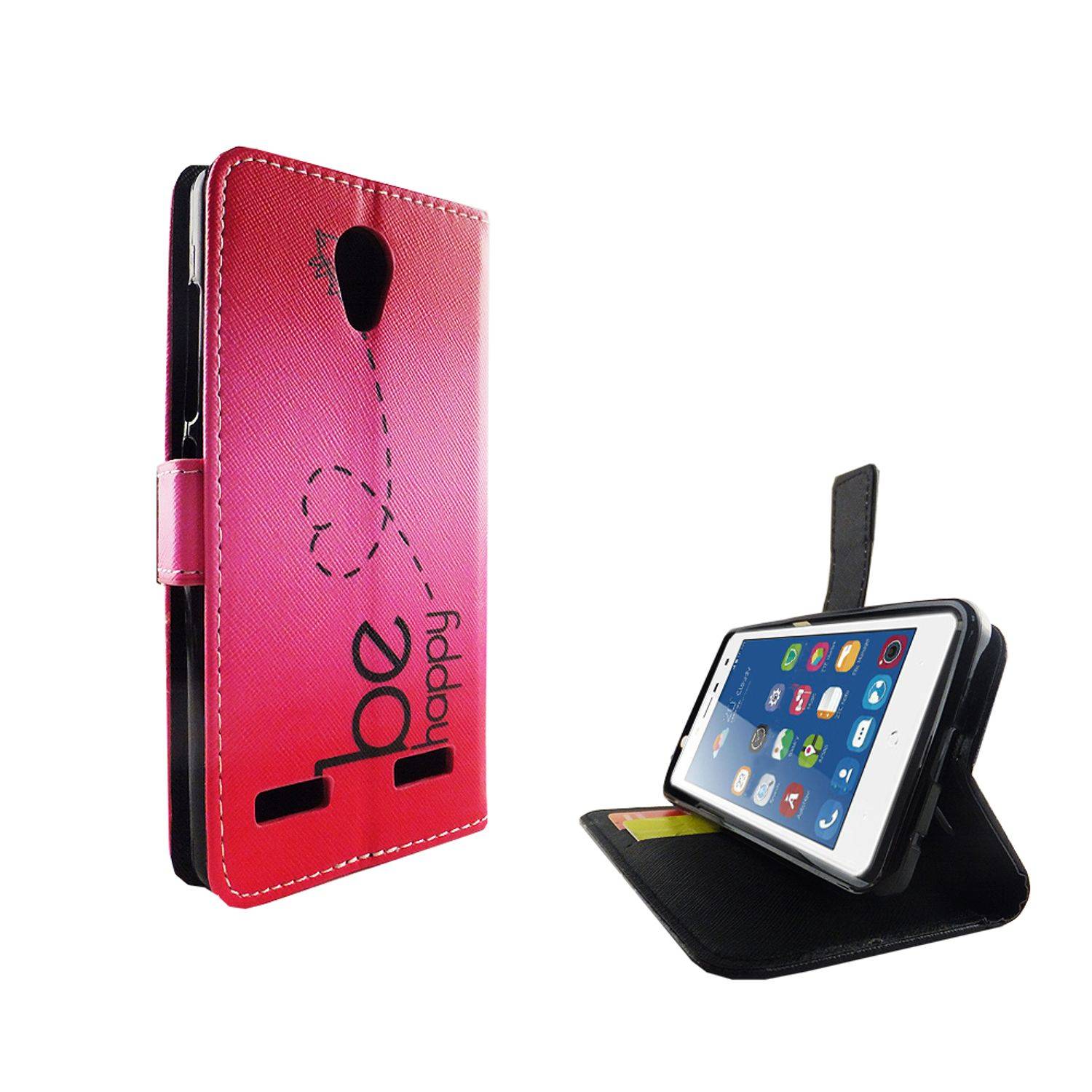 ZTE Blade L7 Handyhülle Bookcover Rosa