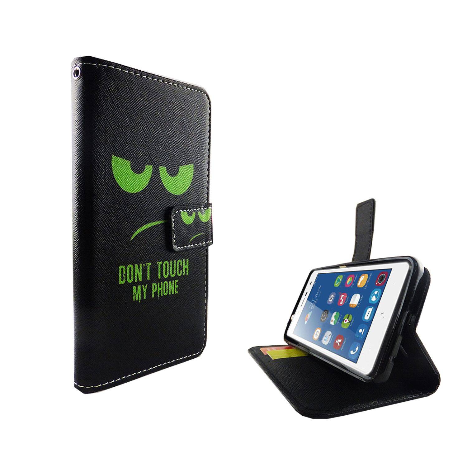 ZTE Blade L7 Handyhülle Bookcover Schwarz