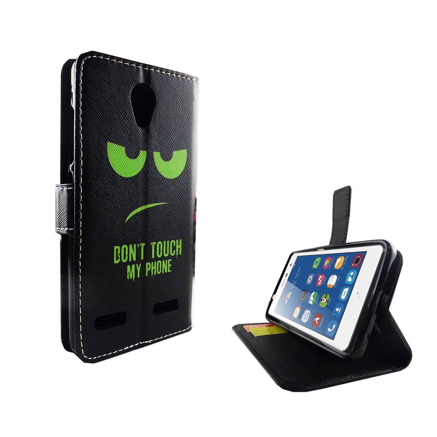 ZTE Blade L7 Handyhülle Bookcover Schwarz