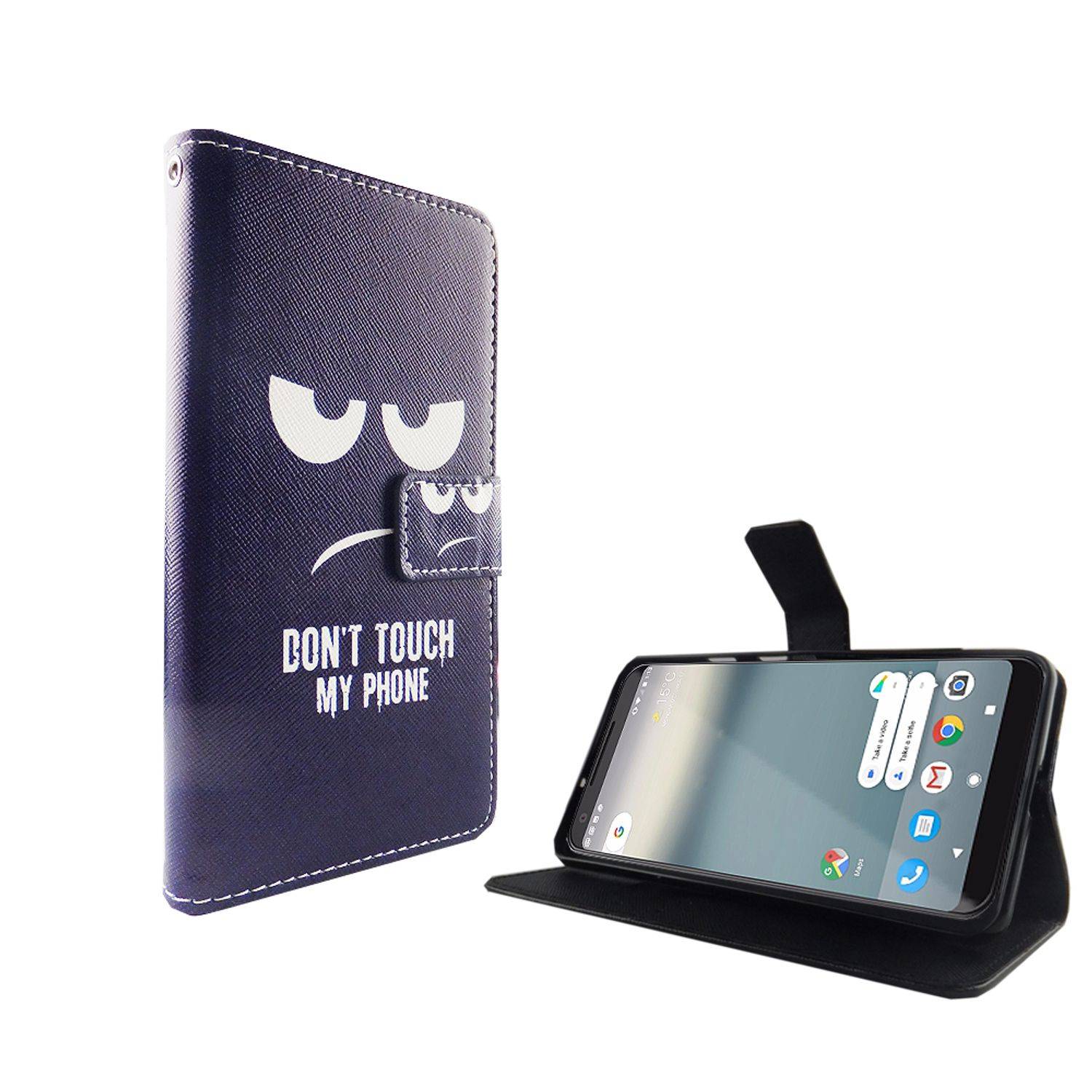 Google Pixel 2 Handyhülle Bookcover Blau