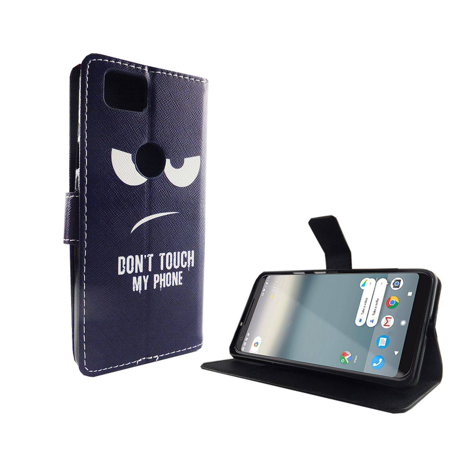 Google Pixel 2 Handyhülle Bookcover Blau