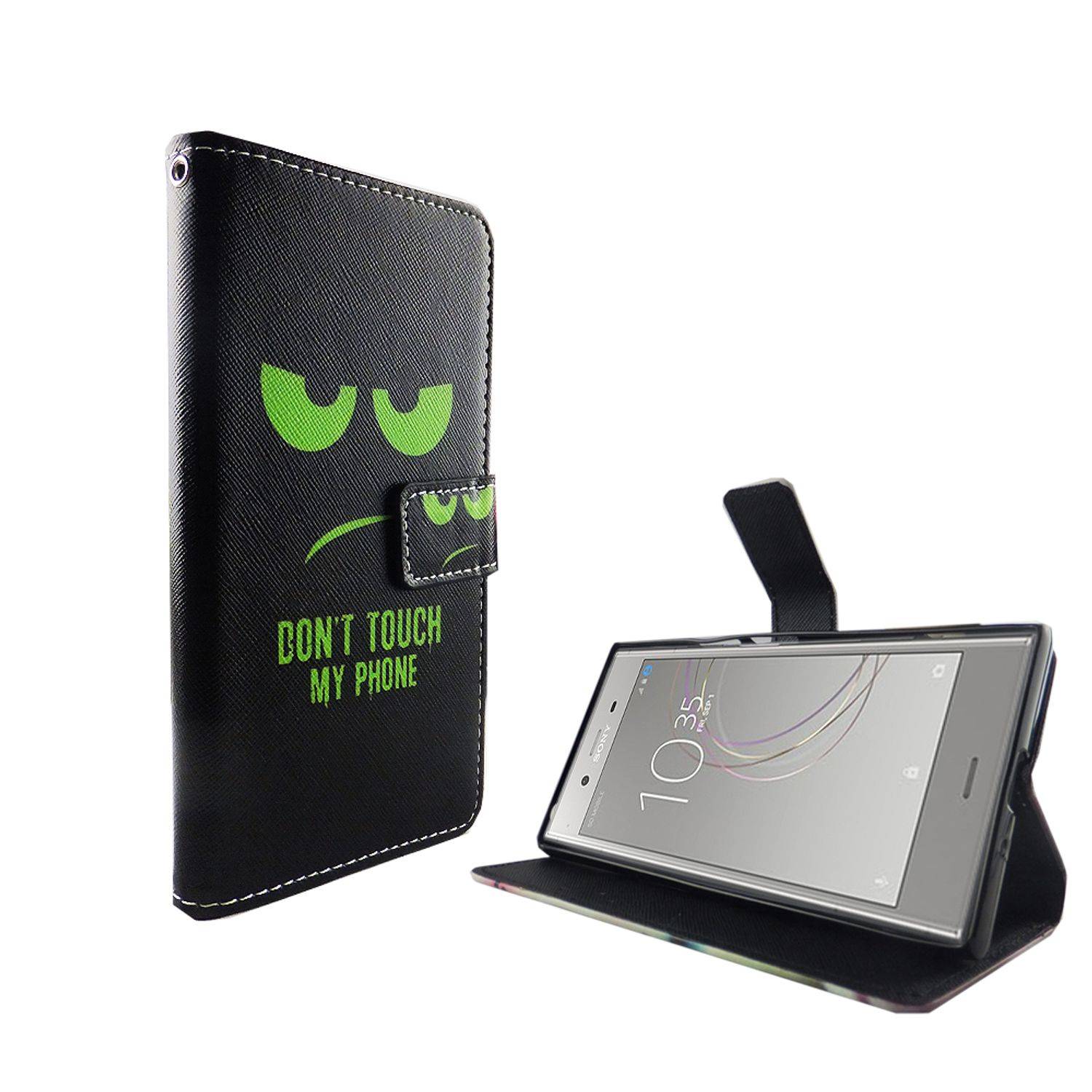 Sony Xperia XZ1 Handyhülle Bookcover Schwarz