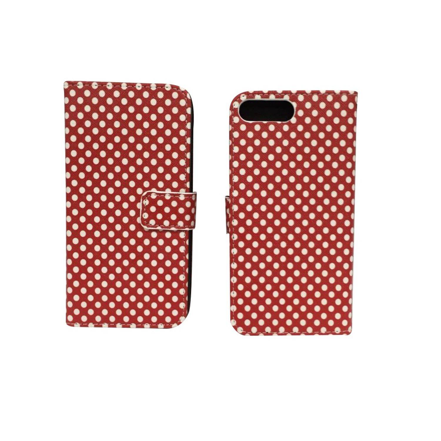 Apple iPhone 7 Plus Handyhülle Bookcover Rot