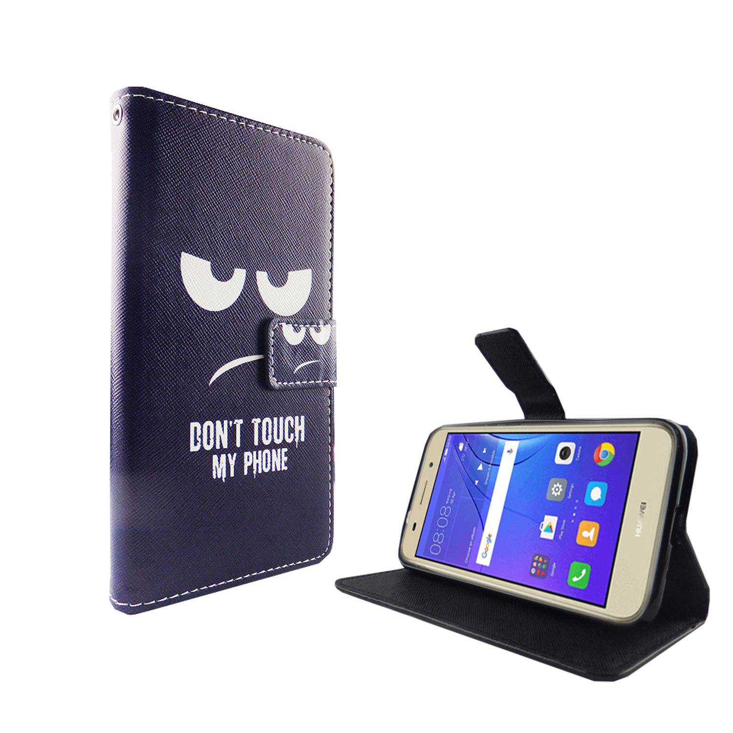 Huawei Y3 (2017) Handyhülle Bookcover Blau