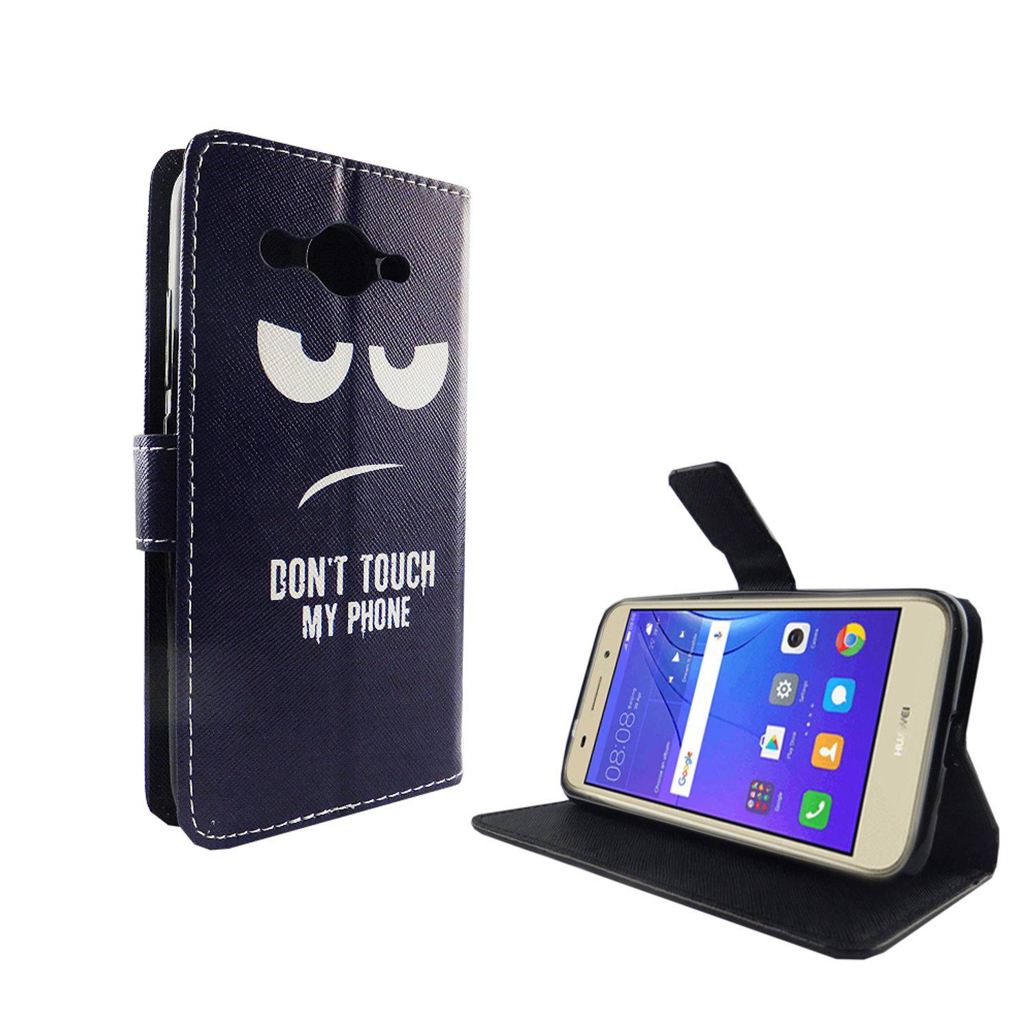 Huawei Y3 (2017) Handyhülle Bookcover Blau