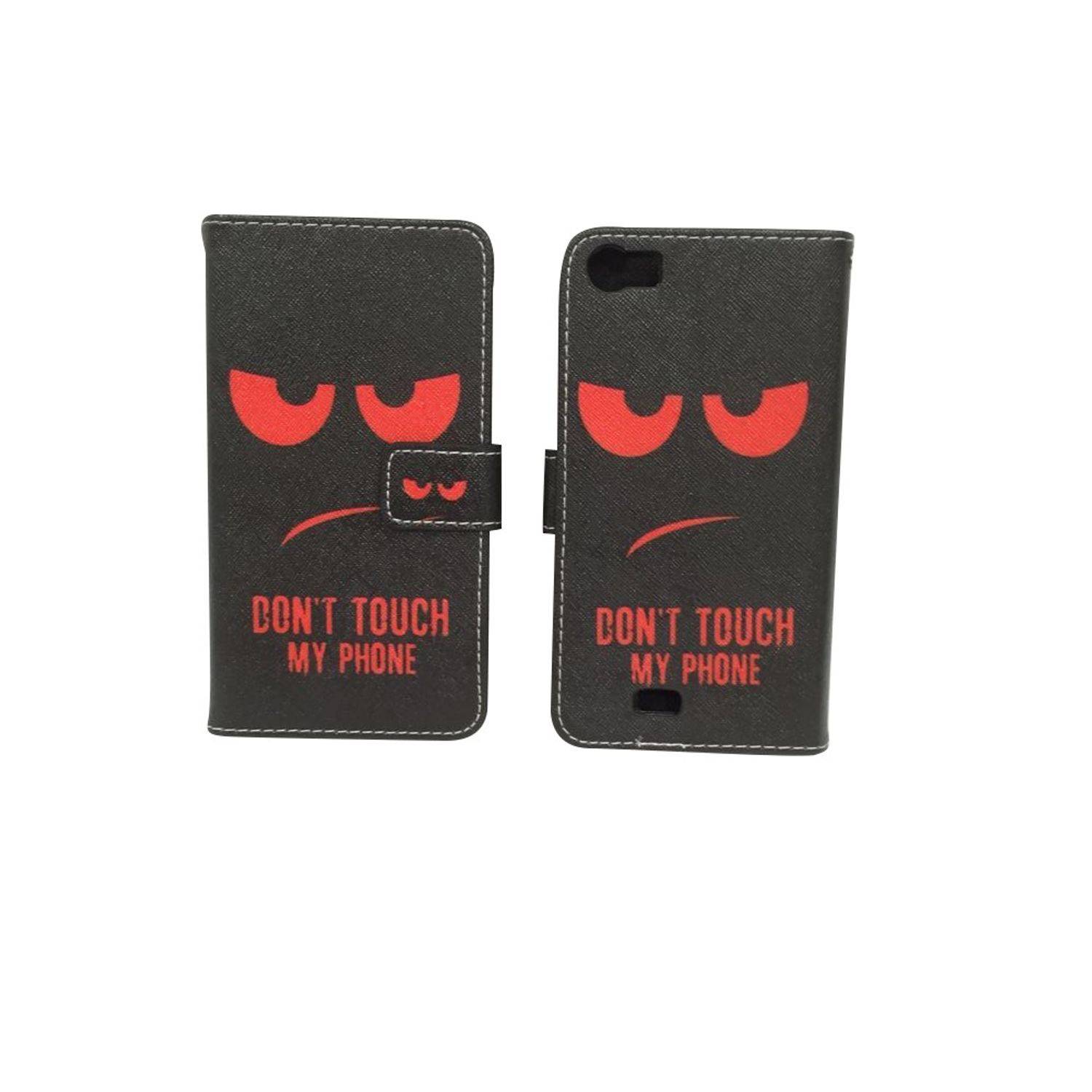 Wiko Lenny Handyhülle Bookcover Rot