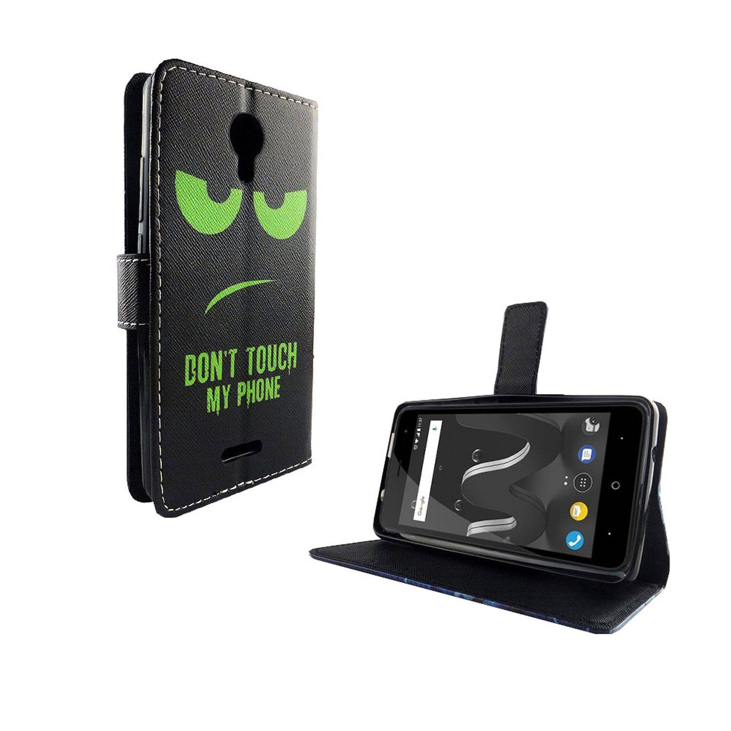 Wiko Jerry 2 Handyhülle Bookcover Grün