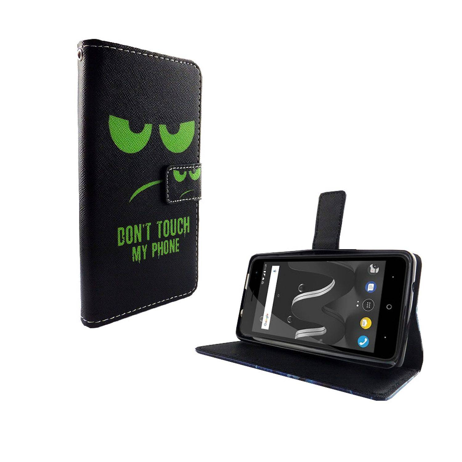 Wiko Jerry 2 Handyhülle Bookcover Grün