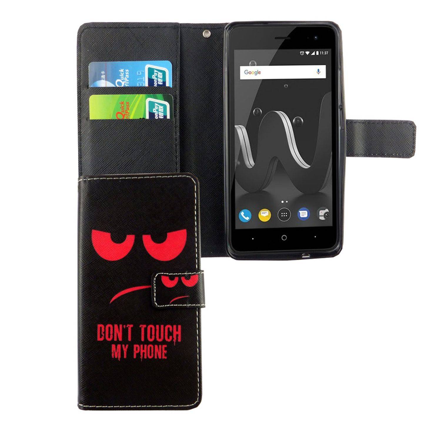 Wiko Jerry 2 Handyhülle Bookcover Rot