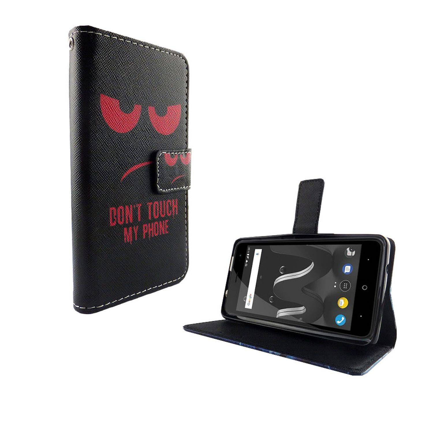 Wiko Jerry 2 Handyhülle Bookcover Rot