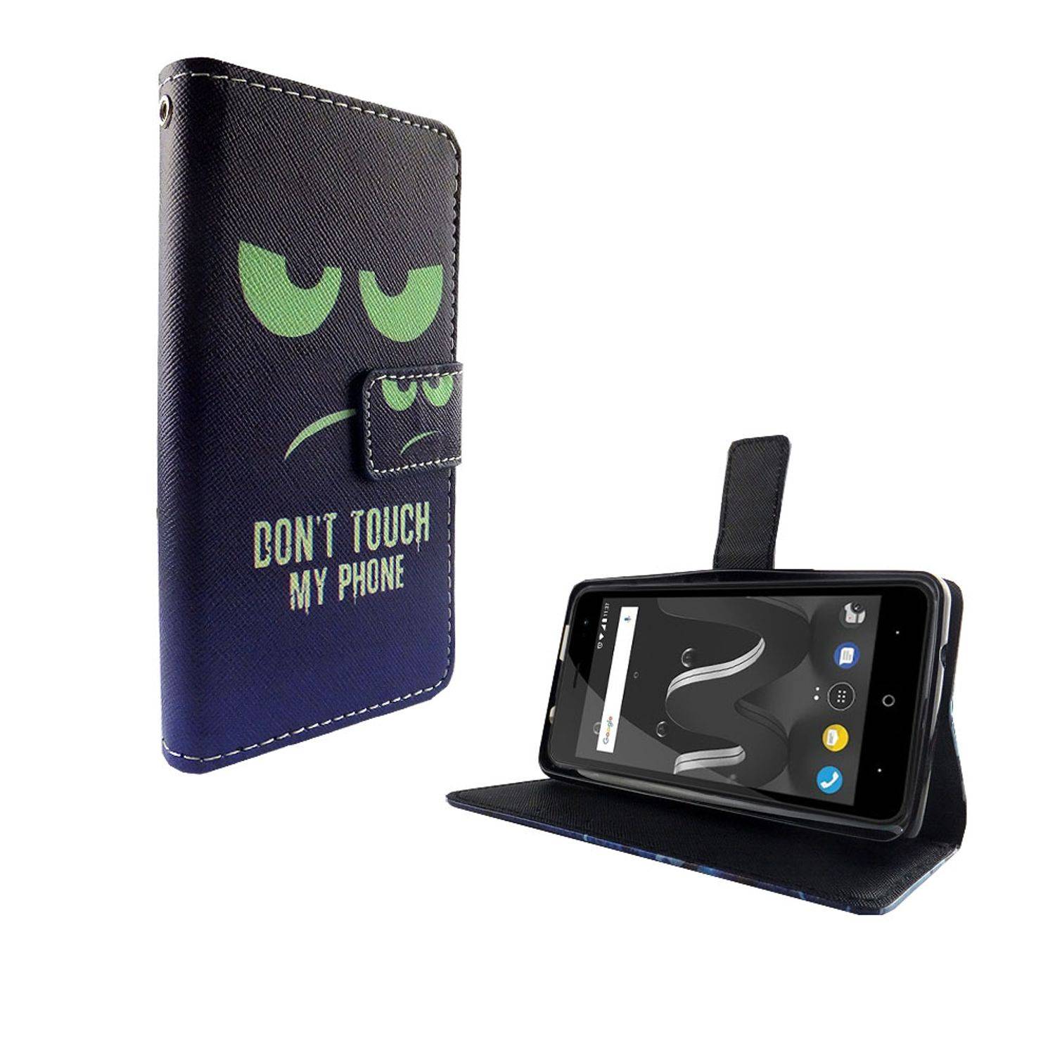Wiko Jerry 2 Handyhülle Bookcover Blau