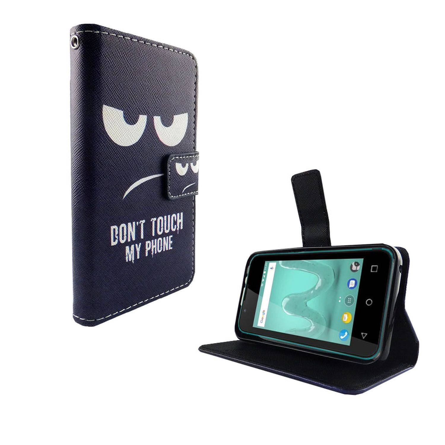 Wiko Sunny 2 Handyhülle Bookcover Blau