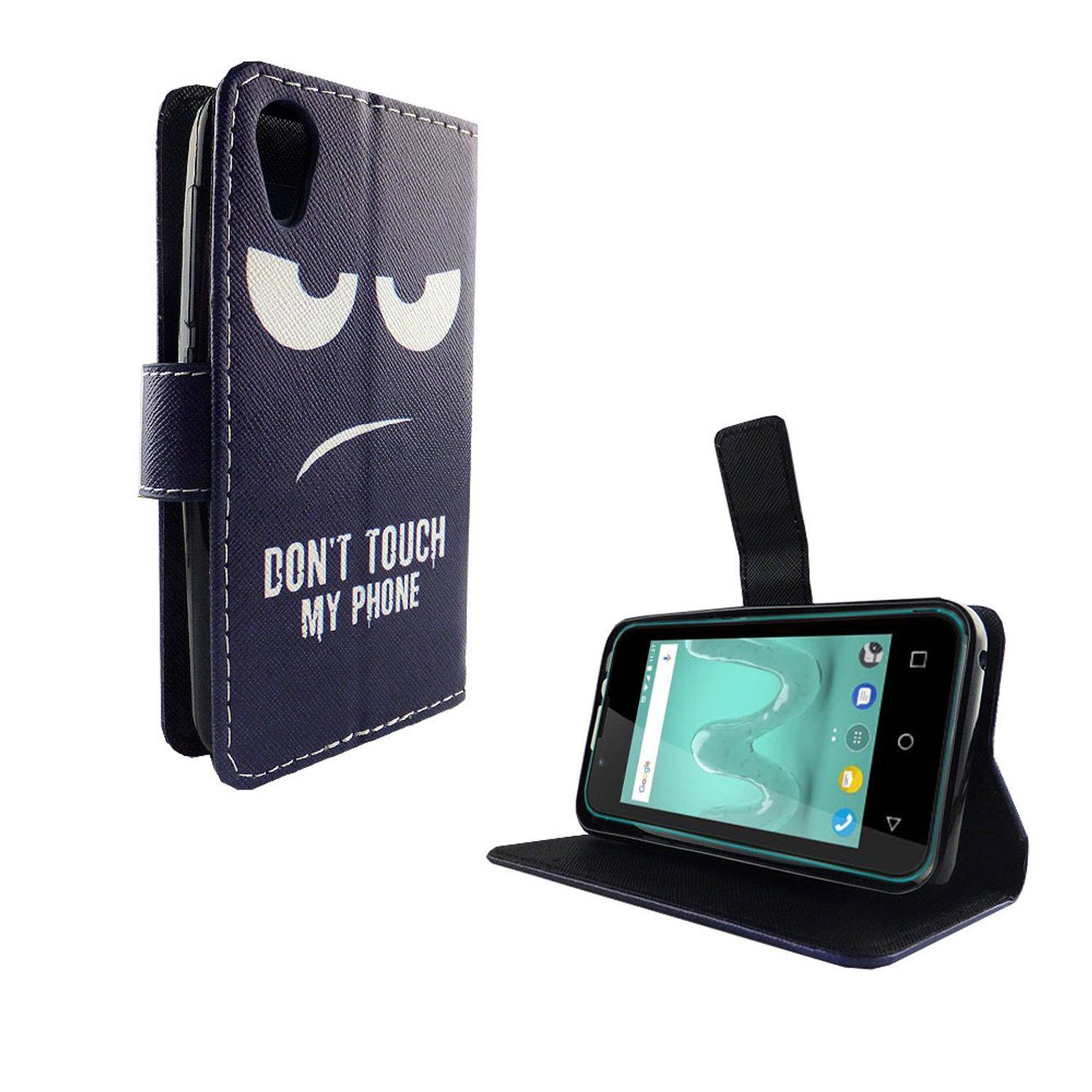 Wiko Sunny 2 Handyhülle Bookcover Blau