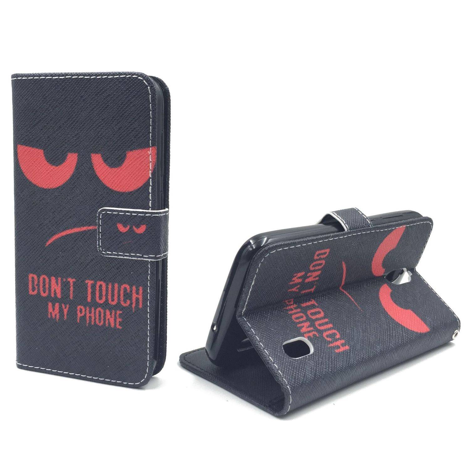 Huawei Y625 Handyhülle Bookcover Schwarz