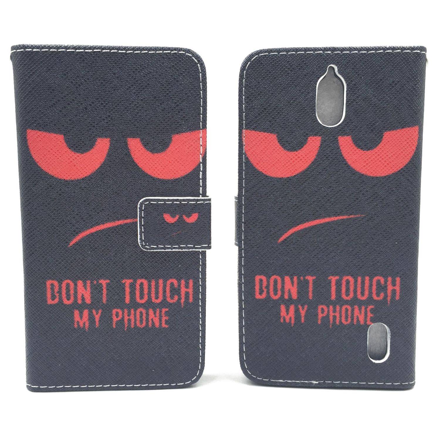 Huawei Y625 Handyhülle Bookcover Schwarz