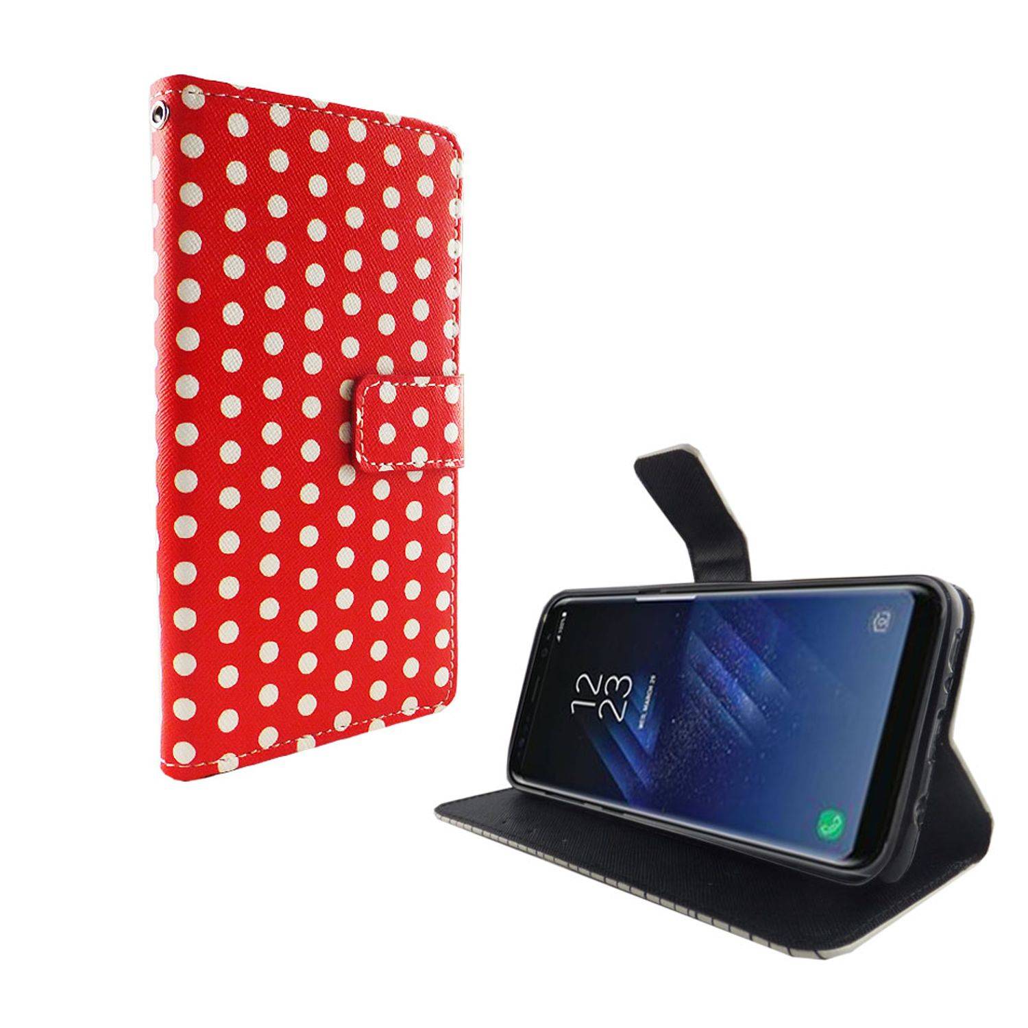 Samsung Galaxy S8 Plus Handyhülle Bookcover Rot