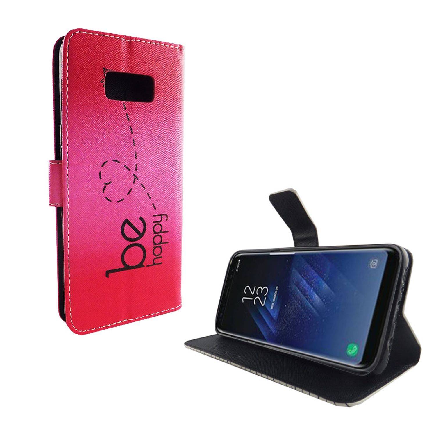 Samsung Galaxy S8 Plus Handyhülle Bookcover Rosa