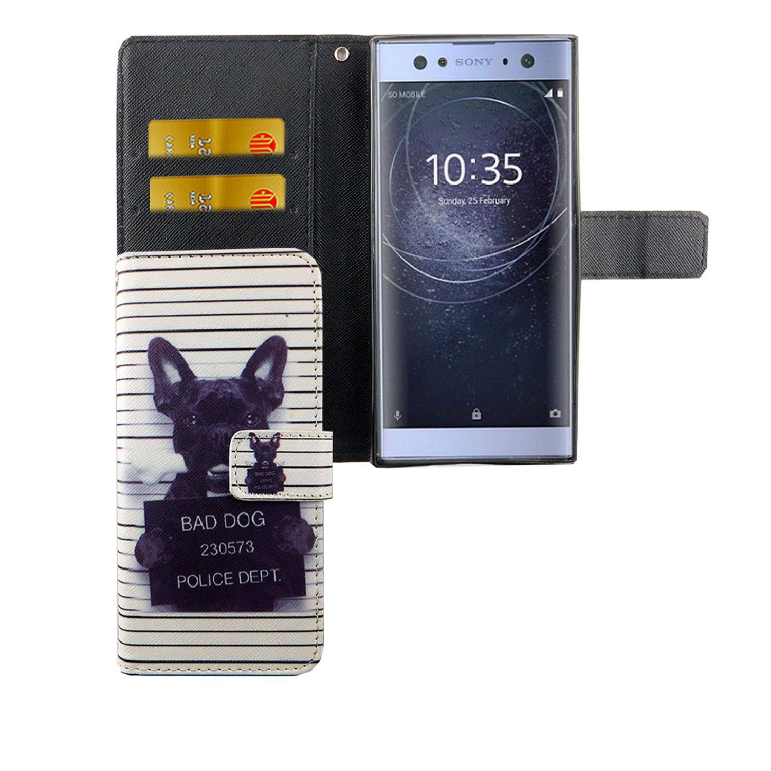 Sony Xperia XA2 Handyhülle Bookcover Weiß