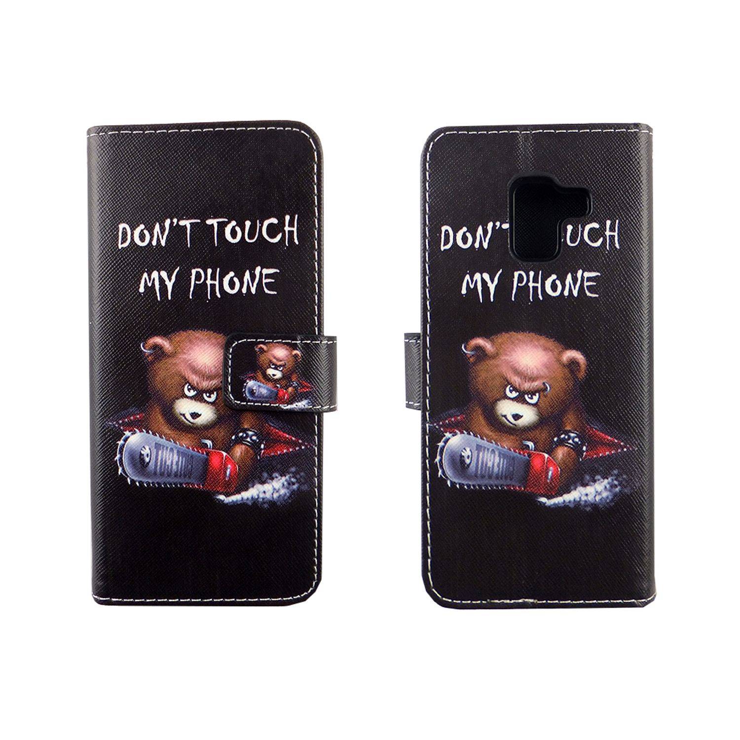 Samsung Galaxy A8 (2018) Handyhülle Bookcover Schwarz