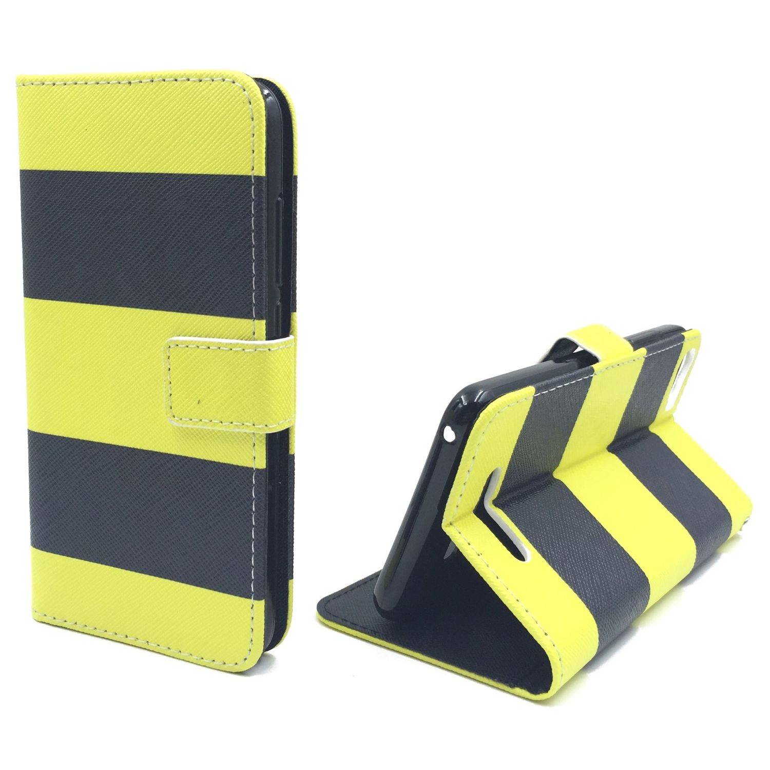 Wiko Lenny 2 Handyhülle Bookcover Gelb