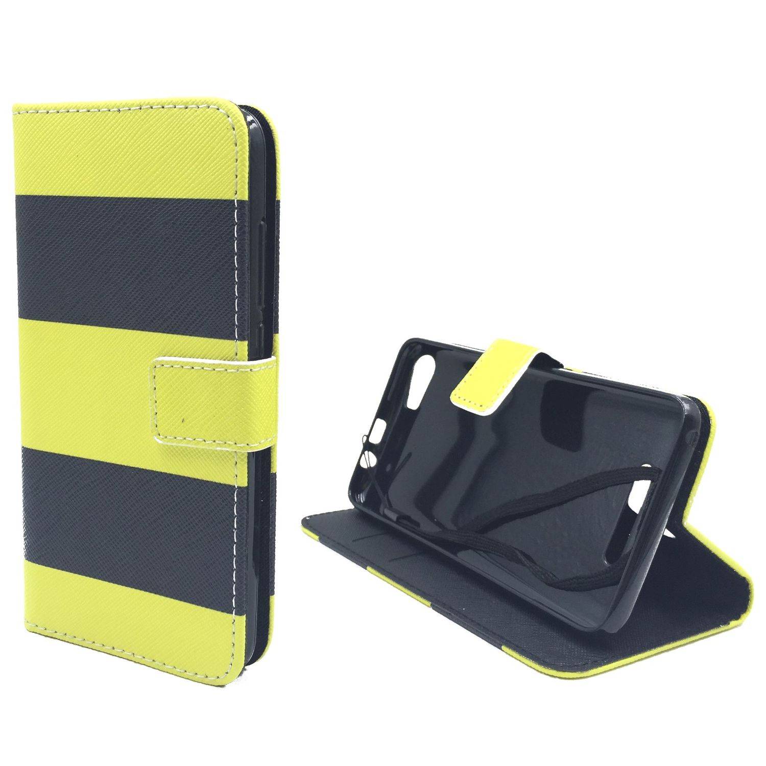 Wiko Lenny 2 Handyhülle Bookcover Gelb