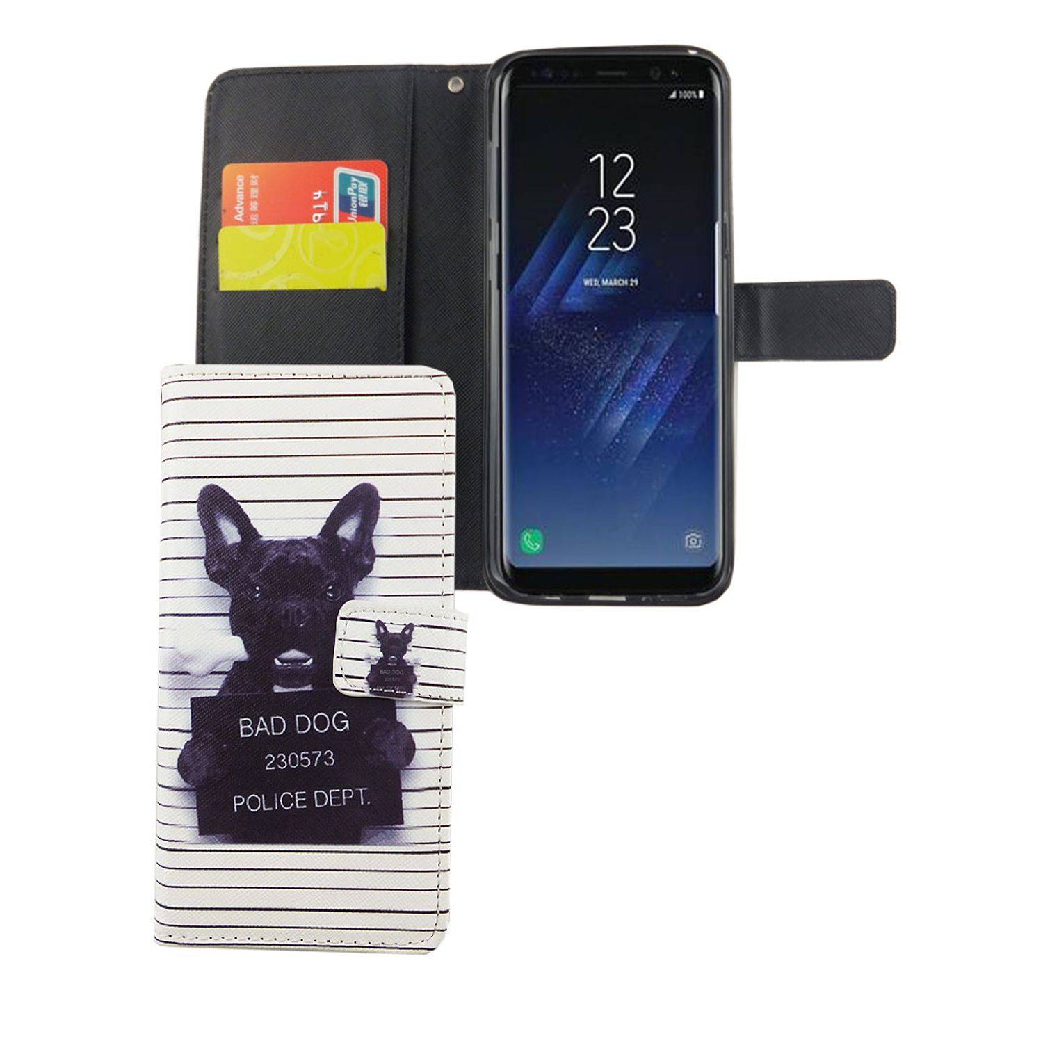 Samsung Galaxy S8 Plus Handyhülle Bookcover Weiß