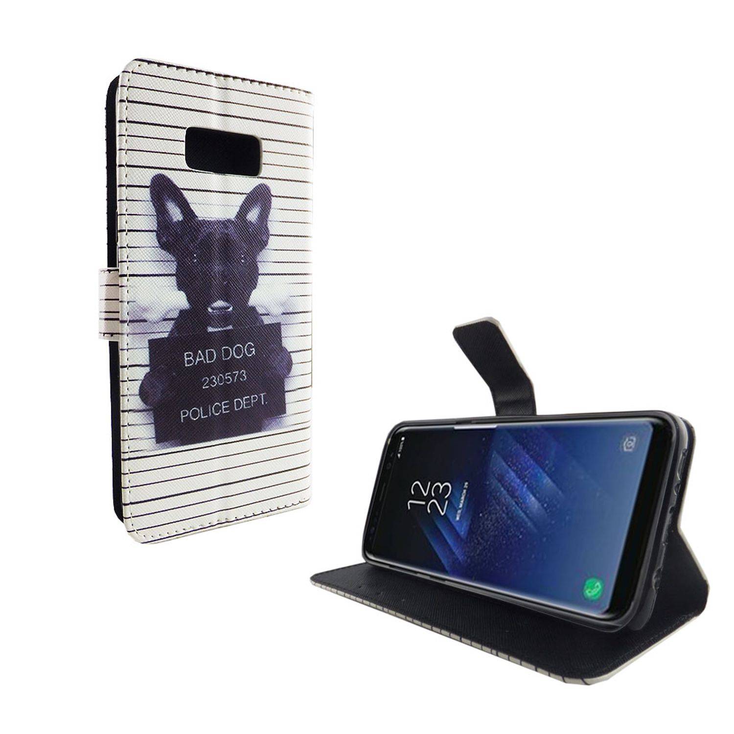 Samsung Galaxy S8 Plus Handyhülle Bookcover Weiß
