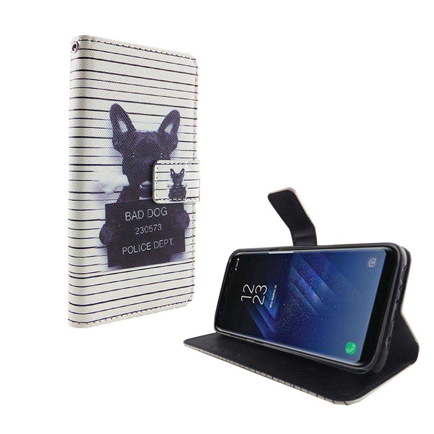 Samsung Galaxy S8 Plus Handyhülle Bookcover Weiß