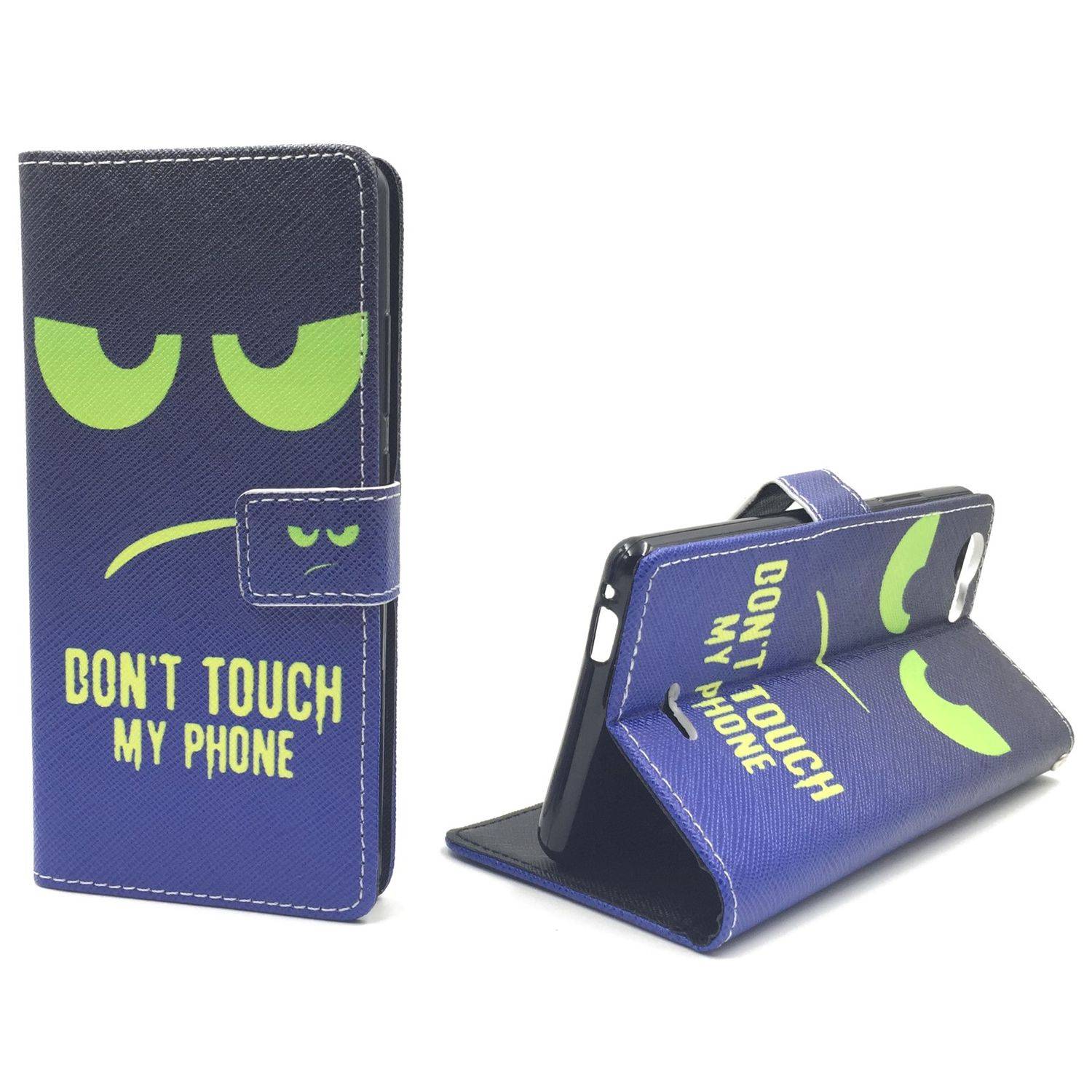 Wiko Pulp Handyhülle Bookcover Grün