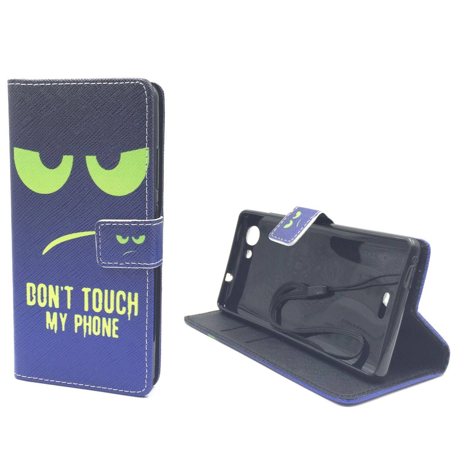 Wiko Pulp Handyhülle Bookcover Grün