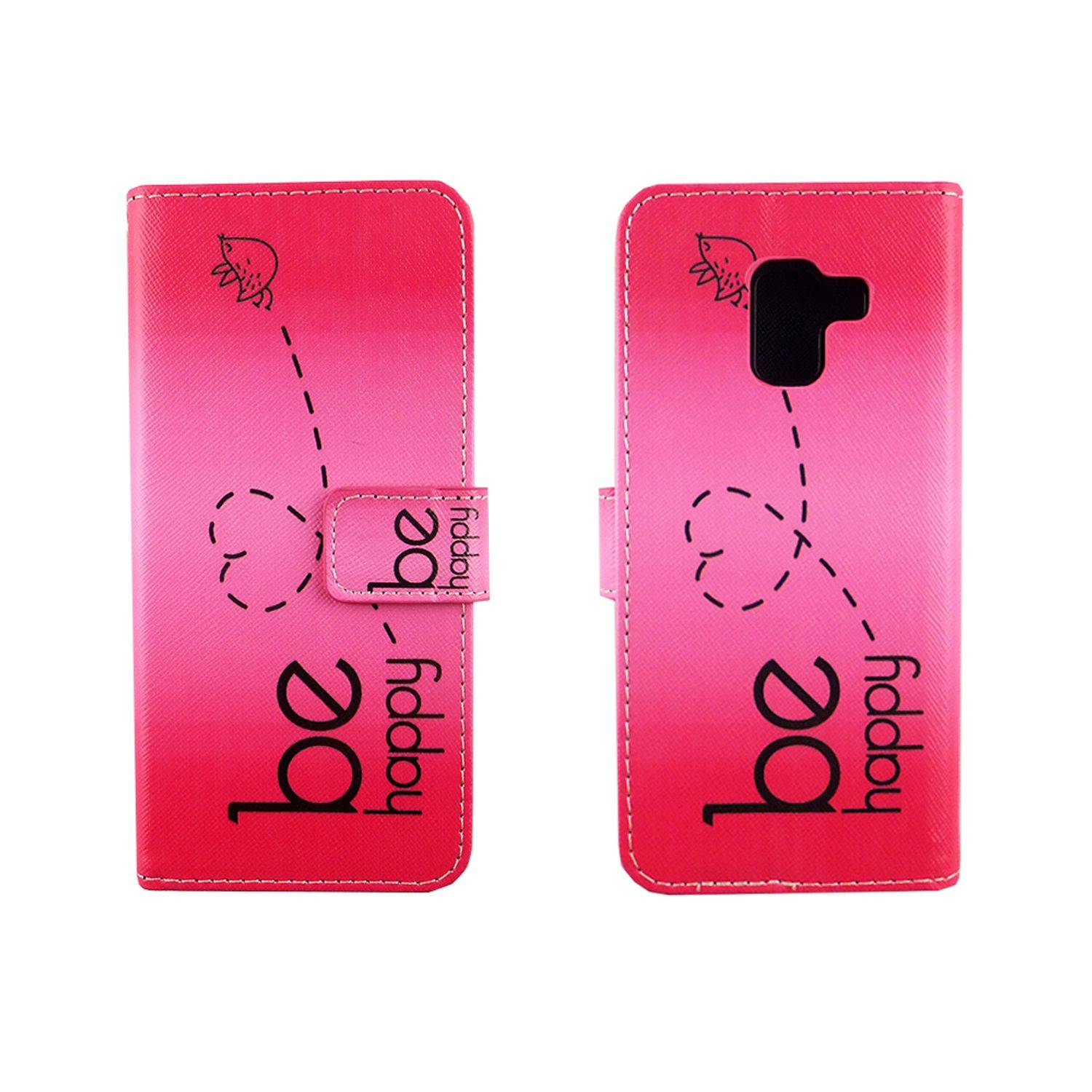 Samsung Galaxy A8 (2018) Handyhülle Bookcover Rosa