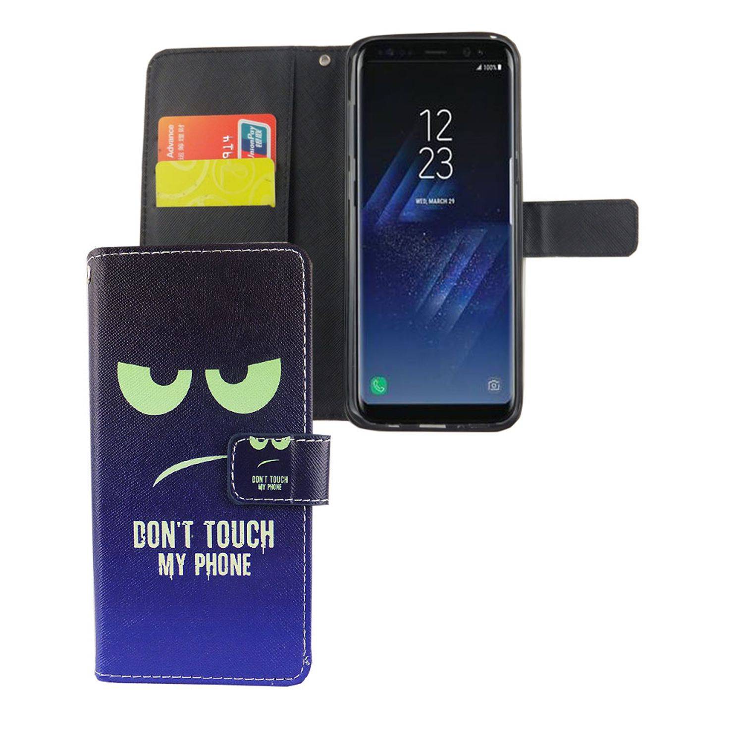 Samsung Galaxy S8 Plus Handyhülle Bookcover Blau
