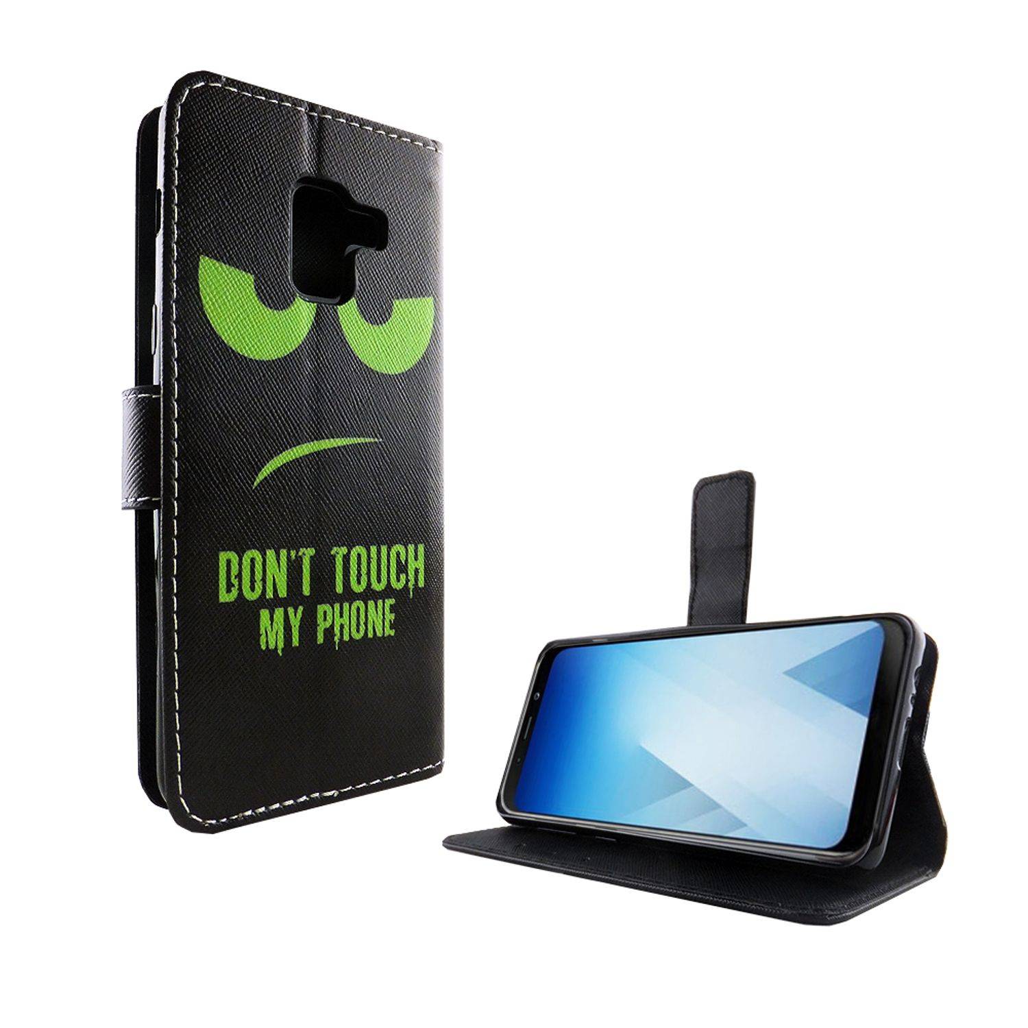 Samsung Galaxy A8 (2018) Handyhülle Bookcover Grün
