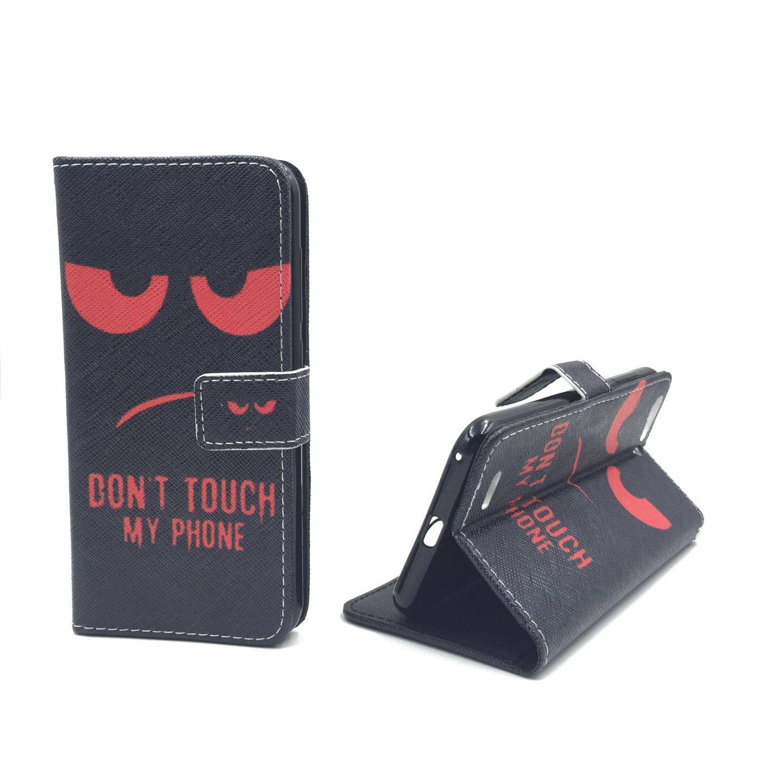 ZTE Blade V6 Handyhülle Bookcover Schwarz