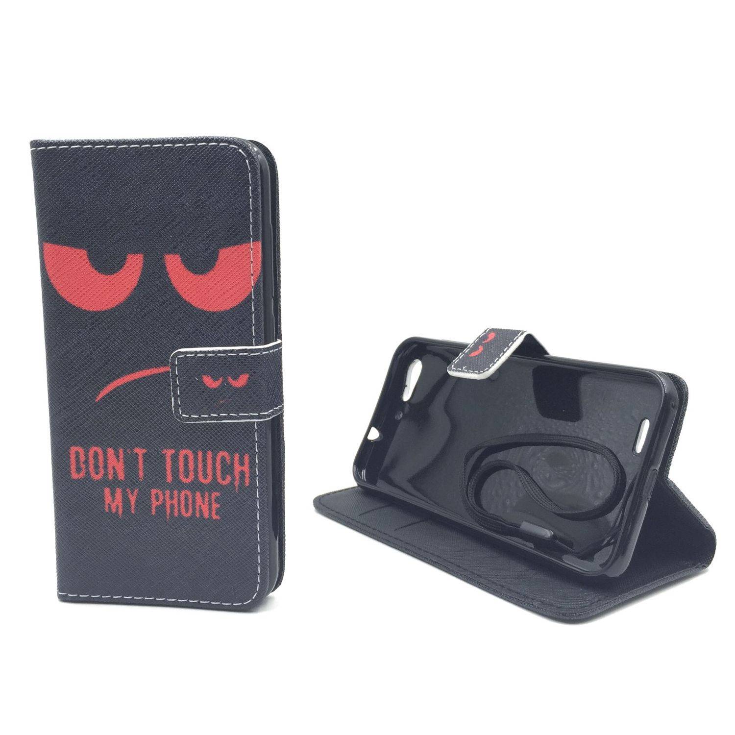 ZTE Blade V6 Handyhülle Bookcover Schwarz