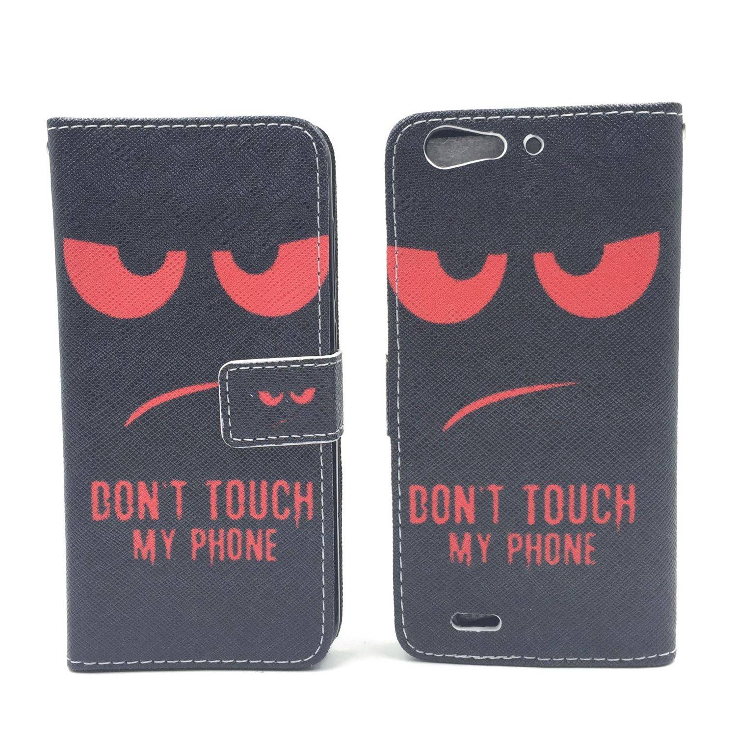 ZTE Blade V6 Handyhülle Bookcover Schwarz