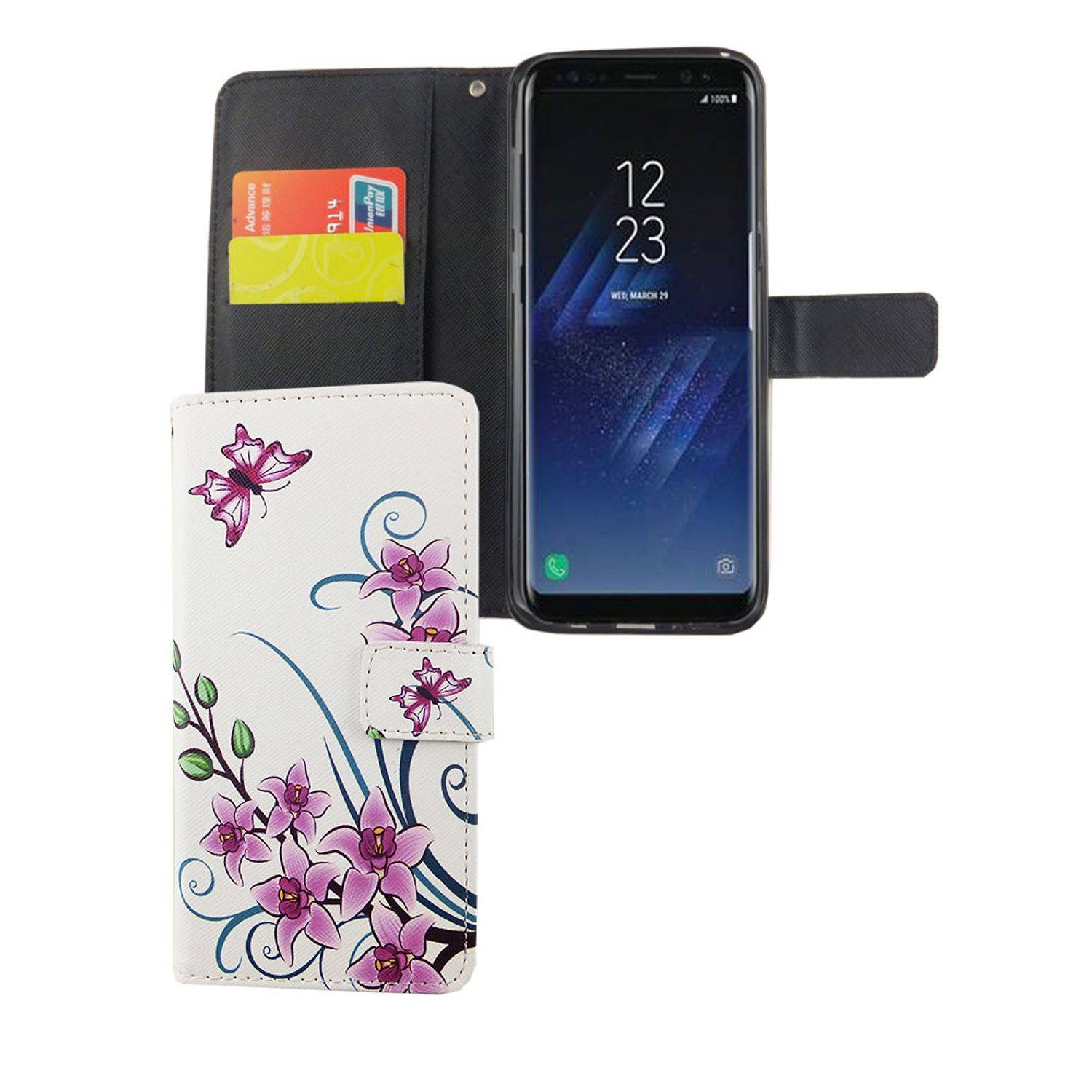 Samsung Galaxy S8 Plus Handyhülle Bookcover Weiß