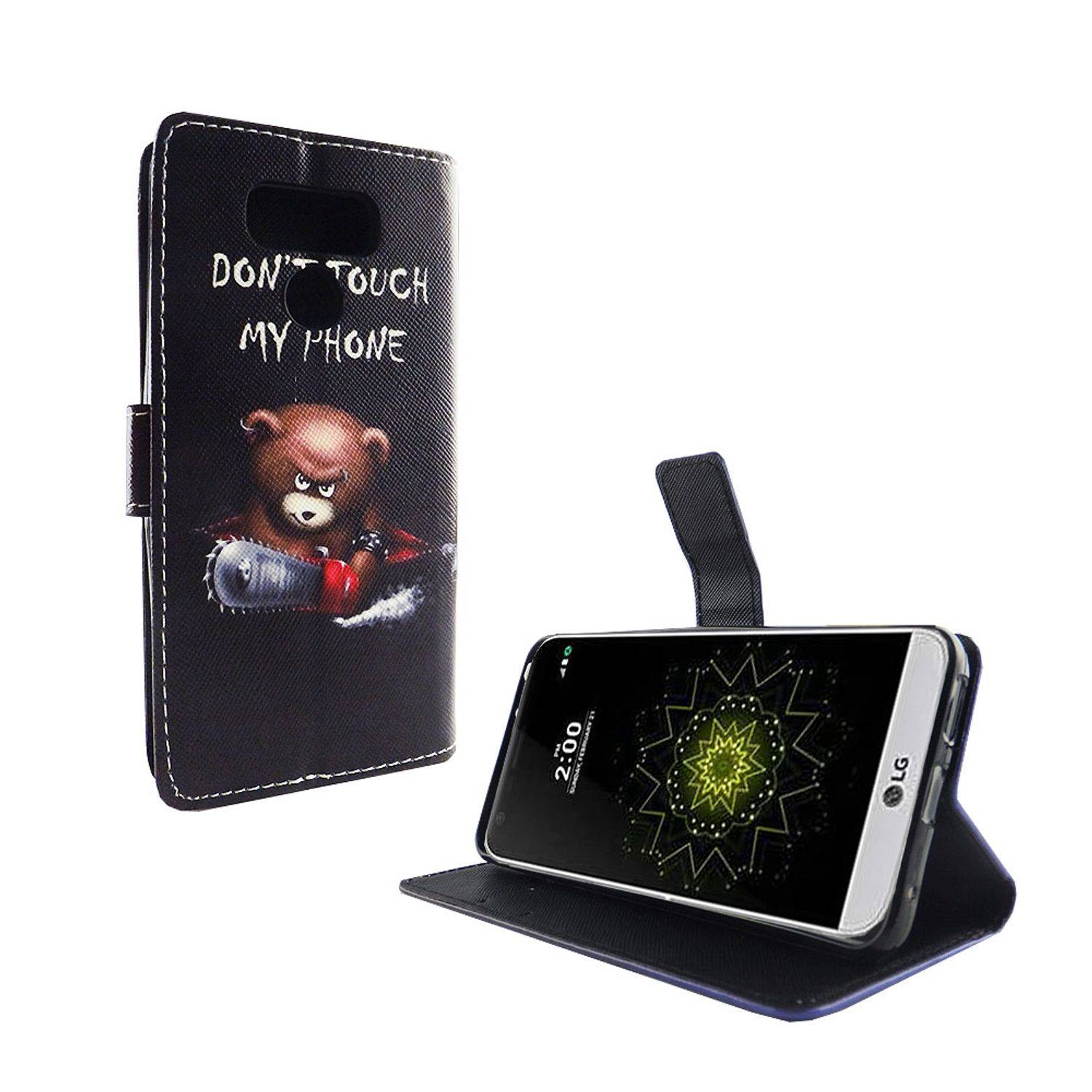 LG G6 Handyhülle Bookcover Schwarz