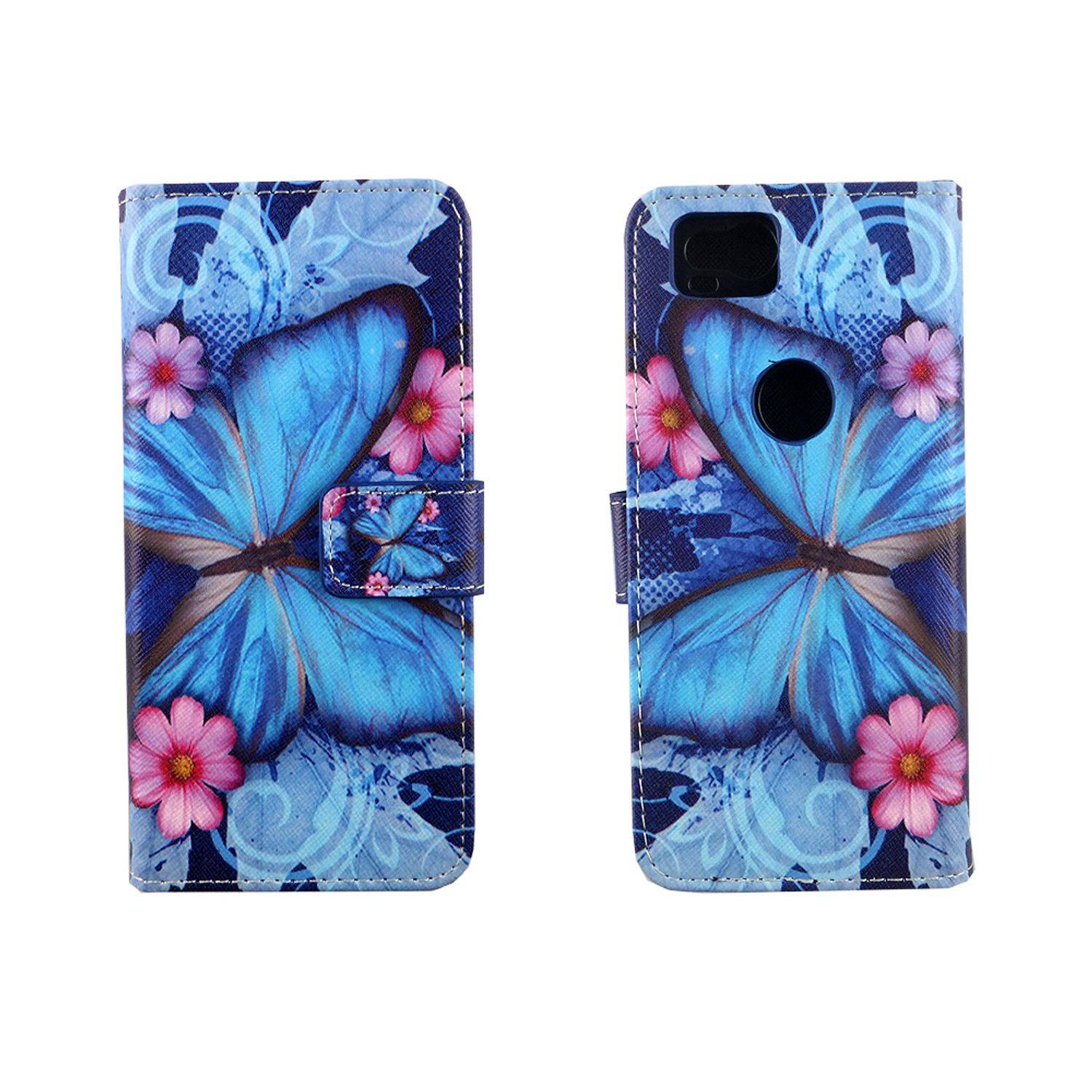 Google Pixel 2 Handyhülle Bookcover Blau