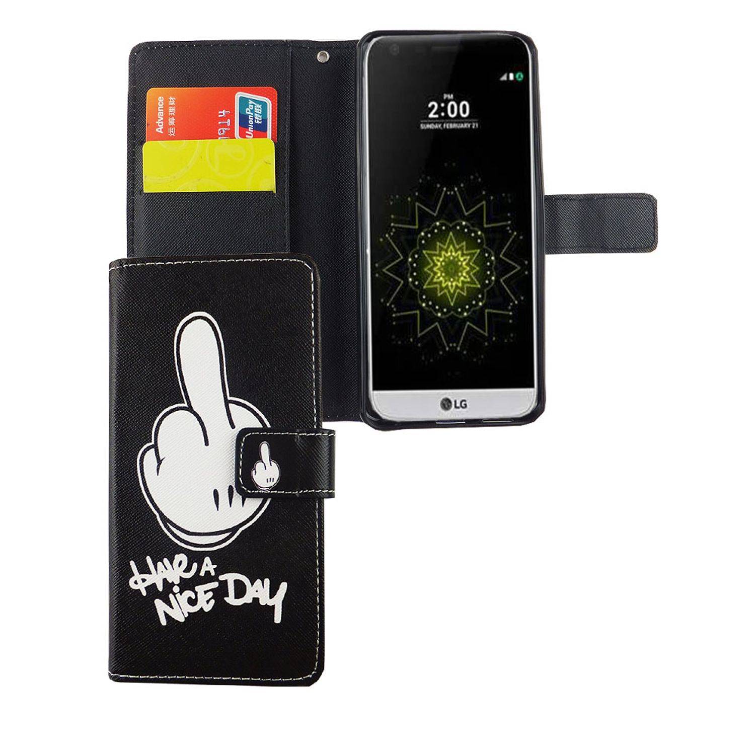 LG G6 Handyhülle Bookcover Schwarz