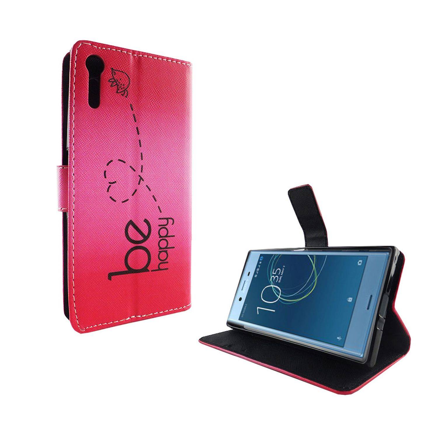 Sony Xperia XZs Handyhülle Bookcover Rosa