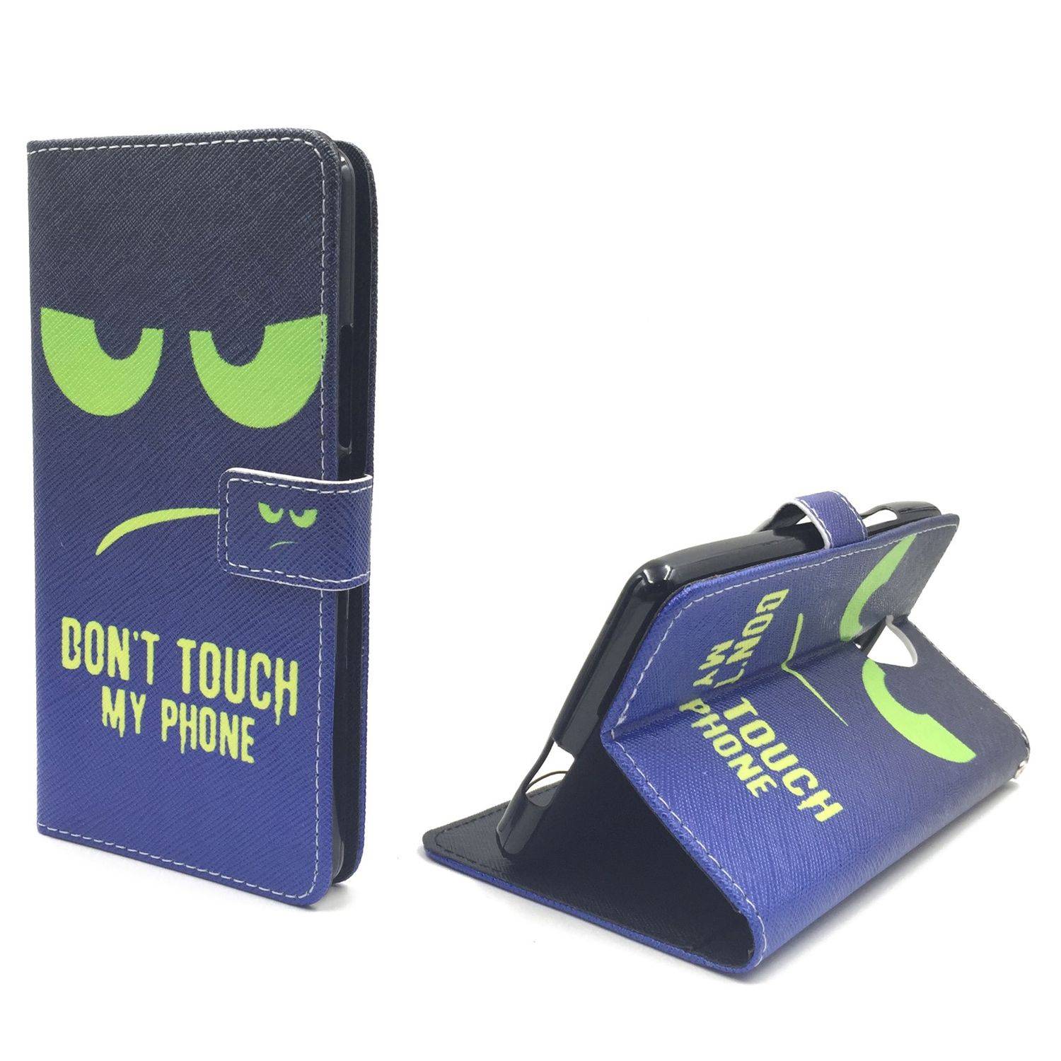 Wiko Robby Handyhülle Bookcover Grün