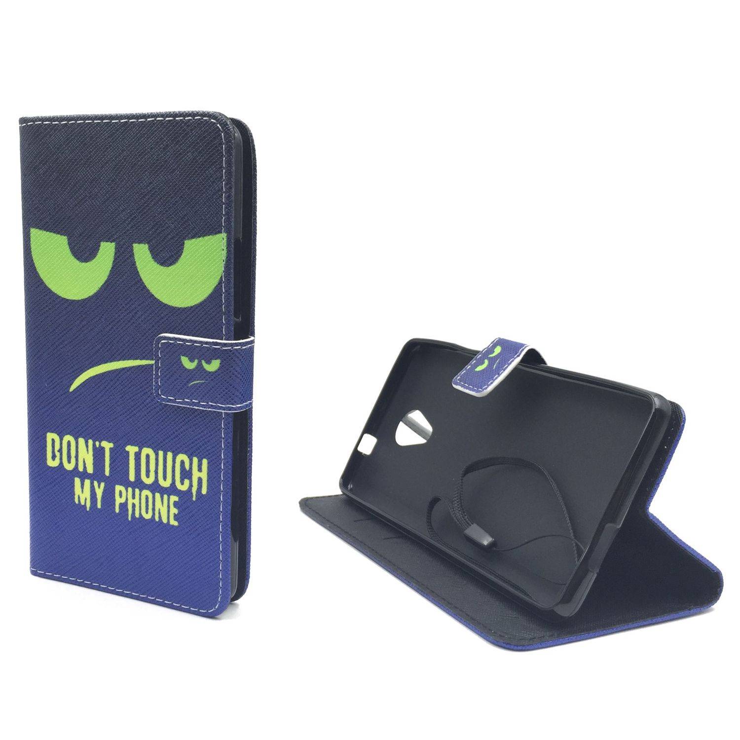 Wiko Robby Handyhülle Bookcover Grün