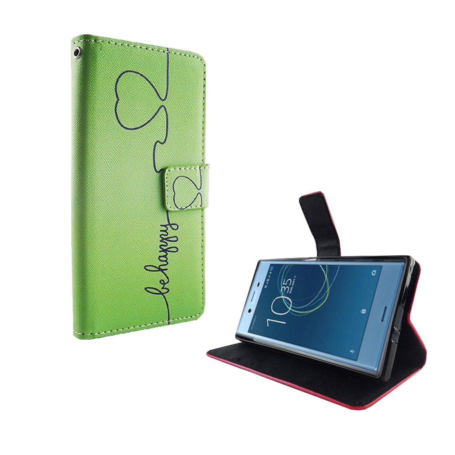 Sony Xperia XZs Handyhülle Bookcover Grün