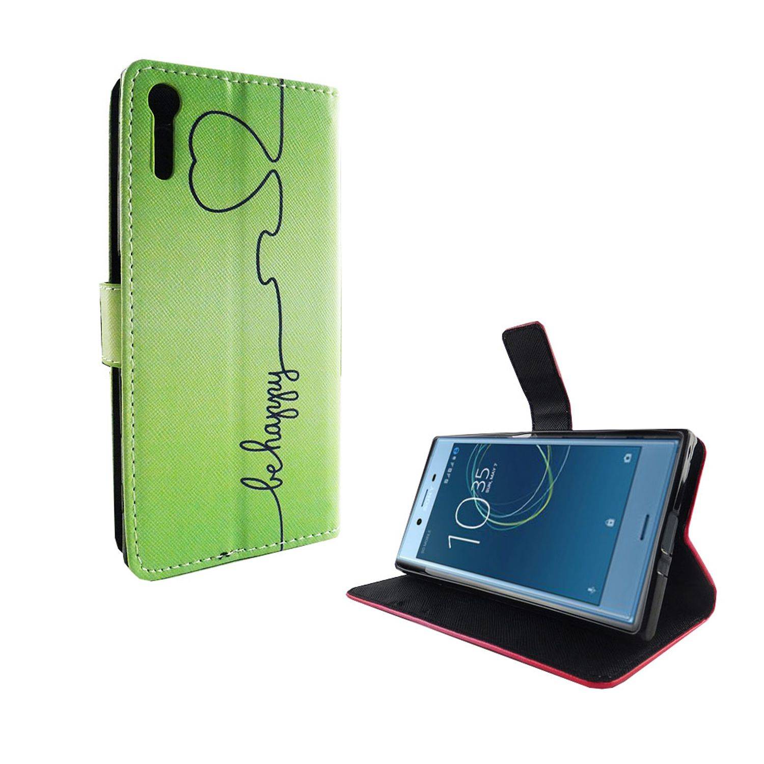 Sony Xperia XZs Handyhülle Bookcover Grün