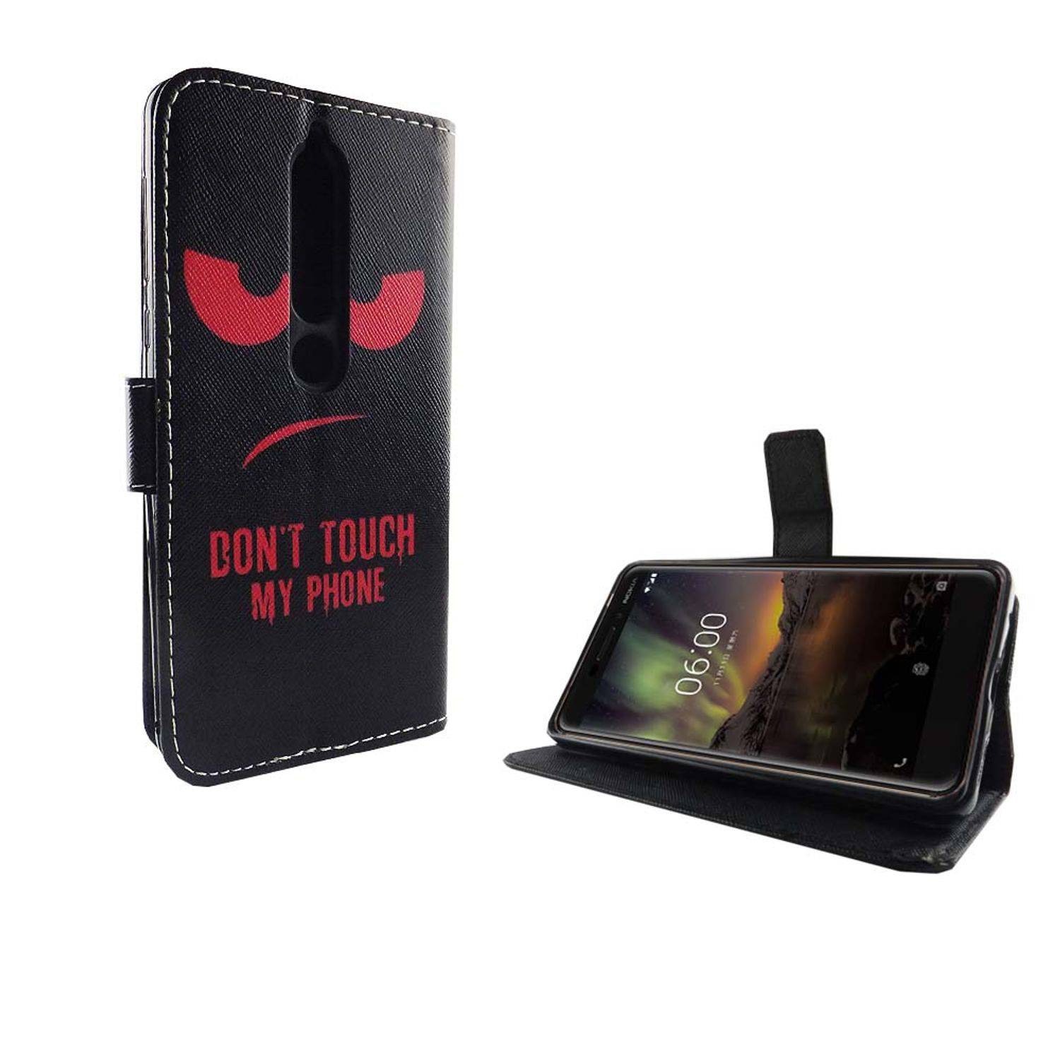 Nokia 6 (2018) Handyhülle Bookcover Rot