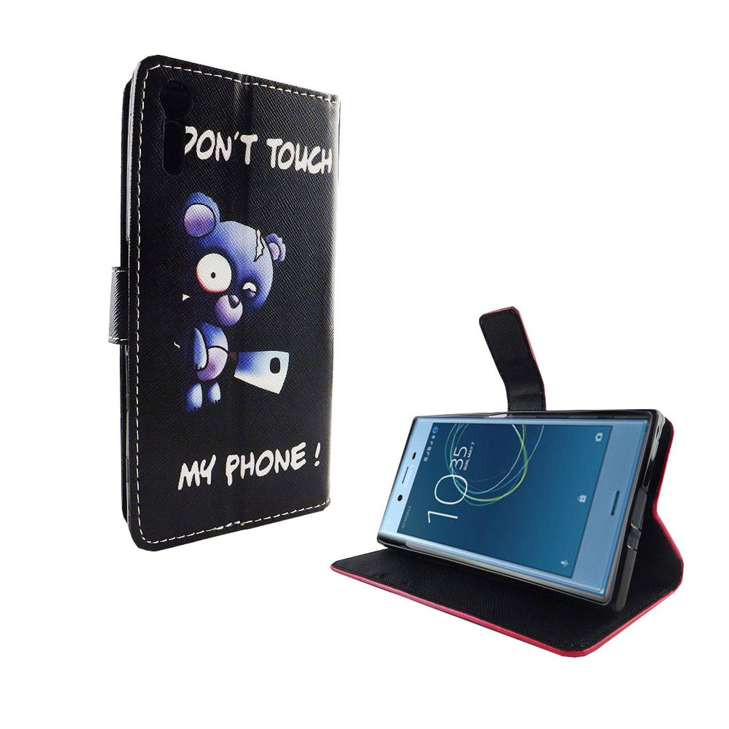 Sony Xperia XZs Handyhülle Bookcover Schwarz