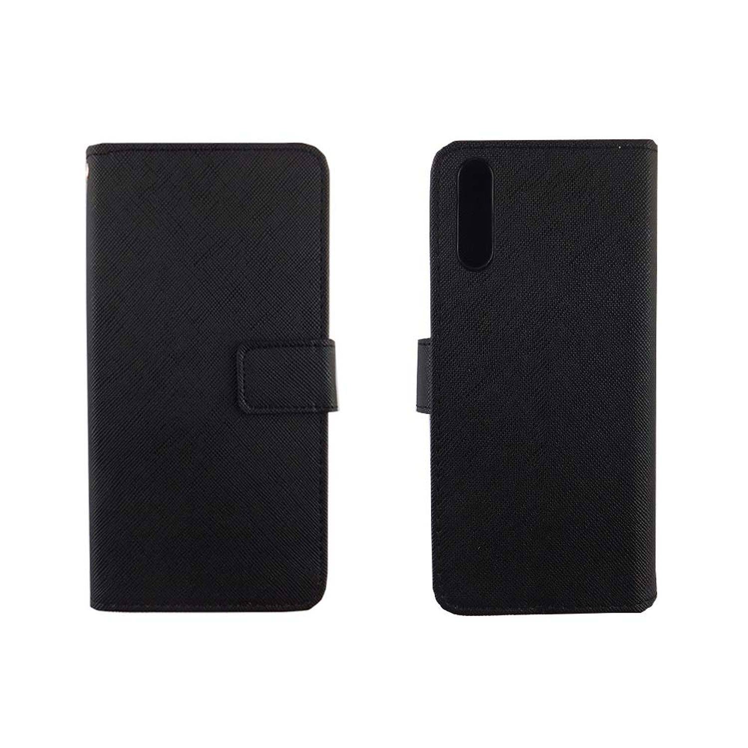 Huawei P20 Handyhülle Bookcover Schwarz