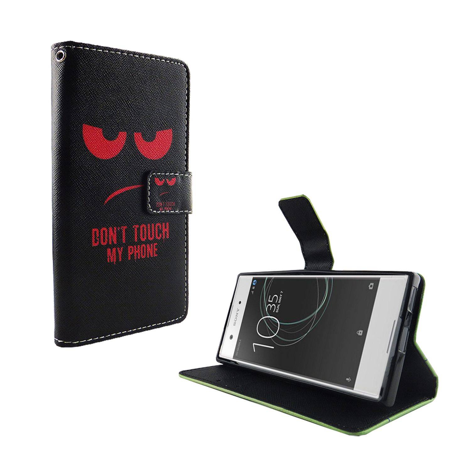 Sony Xperia XA1 Handyhülle Bookcover Schwarz